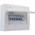 Disjoncteur 6 voies, protection contre les fuites, 63 a, 30 ma, rcd4mcb (3 x 6a, 2 x 16a, 1 x 32 a)