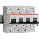 Disjoncteur abb s800c 4p, 80a, pouvoir de coupure 50 ka, montage rail din ( prix pour 1 )