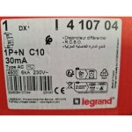 Disjoncteur diffrentiel dx4500 arrive haute et dpart bas  vis u + n 230v 10a type ac 30ma courbe ...