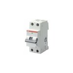Disjoncteur diff�rentiel magn�to - thermique abb 25a 1p + n, sensibilit� 30ma type c, montage rail din, ...