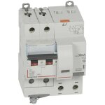 Disjoncteur diff�rentiel monobloc dx�6000 10ka vis 2 p�les 400v 50a type ac 30ma legrand 411163