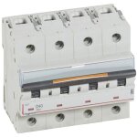 Disjoncteur dx 25ka arrive haute et dpart bas  vis 4 ples 400v 40a courbe d 6 modules legrand 409850 ...