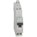 Legrand - disjoncteur dx6000 10ka arrive haute automatique et dpart bas  vis u + n 230v 16a courbe ...