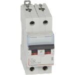 Disjoncteur dx�6000 10ka arriv�e haute et d�part bas � vis 2p 230v � 400v - 32a - courbe c - 2 modules ...