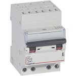 Disjoncteur dx3 4 ples courbe d 10a 10ka automatique legrand 408132