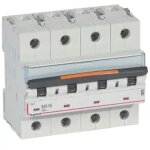 Disjoncteur magn�tique seul dx� ma 25ka arriv�e haute et d�part bas � vis 4 p�les 400v 16a 6 modules ...