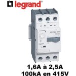 Disjoncteur moteur magntothermique mpx 32s 2, 5 a 100 ka legrand 417306