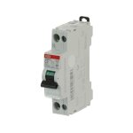 Abb ? disjoncteur unipolaire 2a 4, 5ka ? courbe c pour charges r�sistives et inductives ? raccordement ...
