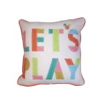 Coussin carr disney mickey let's play - 45x45 cm