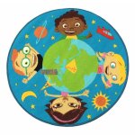 Thedecofactory - disney - tapis rond imprim� les petits einsteins, disney bleu 100x100