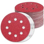 Disques abrasifs 125mm grain 80 papier poncer 90 pices 8 trous disque poncage pour ponceuse excentrique ...