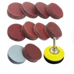 Disque abrasif de ponceuse, 100 disques abrasifs 50mm disque de poncage polissage + 1 plateau  poncer ...