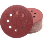 [jamais utilis�] disques abrasifs professionnels 50 pi�ces 8 trous � 125 mm grain 100 pour ponceuses ...