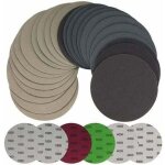 Disques abrasifs ronds de 125 mm, grain 1000 / 1500 / 2000 / 3000 / 4000 / 5000 pour mtal et bois, 30 ...