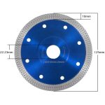 Disque de coupe diamant turbo ultra fin 125 mm pour b�ton, carrelage, pierre, brique, granit (125 mm, ...