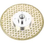 Disque de coupe et de meulage diamant 125 mm x m14, lame de scie lectrolytique pour pierre, marbre, ...