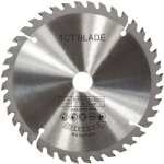 Disque de coupe rotatif argent lame de scie circulaire tct 165mm pour la coupe du bois 40 dents