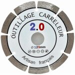Disque diamant 125 mm coupe parpaing, brique, pierre & b�ton outillage carreleur 2. 0