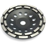 Disque diamant 180mm � meuler le b�ton, meule abrasive � poncer b�ton, pierre, granit, 2 rang�es diamant�s ...