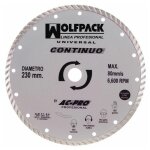 Disque diamant continu wolfpack 230 mm.