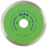 Disque diamant lisse pour carrelage alfa 115mm - td - 115 alfa