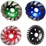 Disque diamant � meuler poncer assiette pour meuleuse b�ton pierre 100x22mm, 4pcs