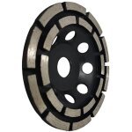 Disque diamant meuler et poncer, meule abrasive diamante 125mm x 22, 23mm double range, pour poncer chape, ...