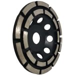 Disque diamant à meuler et poncer, meule abrasive diamantée 125mm x 22, 23mm à double rangée, pour poncer ... Disque diamant à meuler et poncer, meule abrasive diamantée 125mm x 22, 23mm à double rangée, pour poncer ...