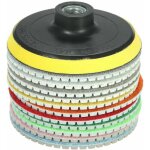 Disque diamant pour meuleuse 11 pi�ces 4 pouces diamant tampons de polissage humides disque de meulage ...