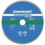 Disque diamant � tron�onner le carrelage 200 x 25. 4 mm silverline 918528