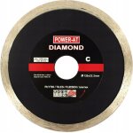 Disque diamant pour carrelage en terre cuite, continu, 125 mm