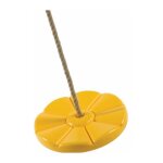 Chalet & jardin ? disque balan�oire jaune 28 cm ? en pehd avec anneaux de suspension ? �paisseur 0. 40 ...
