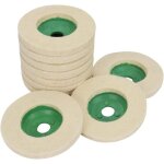 Disques de meuleuse d'angle en laine 10, 2 cm �paississent les tampons de polissage r�sistants � l'usure ...