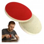 Disque de polissage en feutre velcro en aluminium pour ponceuse  disque de 125 mm