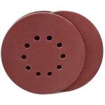 Disques de pon�age 225 mm 10 pi�ces grain p180 10 trous disques abrasifs 225 mm ronds papier abrasif ...