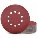 Disque de pon�age de 225 mm, 50 patins de pon�age ronds, grain 320, 10 trous, pour ponceuses � col long, ...