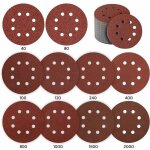 Disque de pon�age, 80 pi�ces disque a poncer 125mm papier ponceuse disque abrasif pour ponceuse excentrique ...