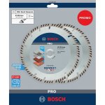 Disque  trononner diamant bosch pro multi material, 230 x 22, 23 mm, 2 pices