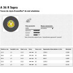Disque à tronçonner pour métaux klingspor 125 mm x 2, 0 mm x 22, 2 mm a36r supra inox Disque à tronçonner pour métaux klingspor 125 mm x 2, 0 mm x 22, 2 mm a36r supra inox