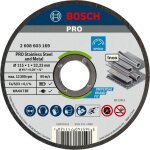 Disque à tronçonner pro bosch stainless steel and metal 115 x 1 x 22, 23 mm - 2608603169 Disque à tronçonner pro bosch stainless steel and metal 115 x 1 x 22, 23 mm - 2608603169