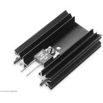 Dissipateur thermique fischer elektronik sk 104, noir aluminium.