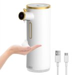 [jamais utilis�] distributeur automatique de savon mousse avec capteur, chargement usb, pompe � micro ...