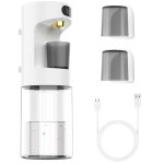 Distributeur de bain de bouche automatique 600 ml ? sans contact, �lectrique, mural avec 2 gobelets magn�tique ...