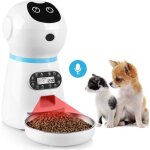 Distributeur croquettes chat automatique, 3, 5 l distributeur de nourriture avec enregistrement vocal, ...