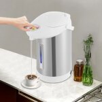 Distributeur d'eau chaude de 3 l, 750 w, carafe isotherme �lectrique en acier inoxydable, pour bureaux, ...