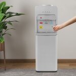 Distributeur d'eau potable lectrique vertical de 5 gallons pour boissons chaudes et froides, avec rservoir ...