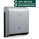 Jvd - distributeur essuie - mains cleanline gris métal - matériel professionnel Jvd - distributeur essuie - mains cleanline gris métal - matériel professionnel