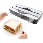 Distributeur de film alimentaire 2 en 1, avec fixation magn�tique et double compartiment, coupe - s�curit� ...