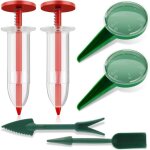 Distributeur de graines, 6 pcs mini semoir semences, semoir � graines de jardin manuel, nouveau mini ...