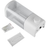 Distributeur mural manuel pour savon liquide et shampoing, 500ml, id�al pour h�tel et salle de bain, ...